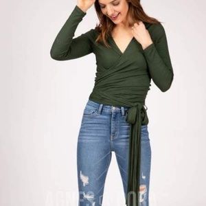 Long Sleeve Wrap Top bundle (2)